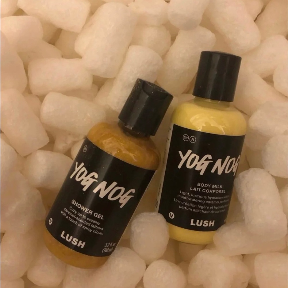 Lush Yog Nog Shower Gel and Body Milk